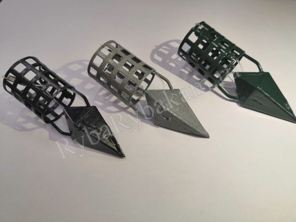 Кормушка Vikfish сербская пуля D30, 50 гр. леска, водоросли