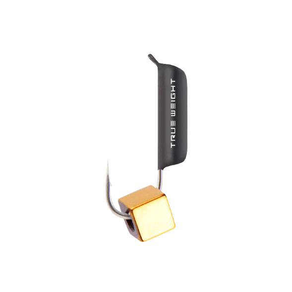 Мормышка вольфрамовая True Weight цена за 1 шт Гвоздекубик гв. d2 кубик золото