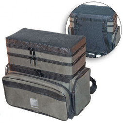 Ящик-рюкзак рыболовный зимний пенопластовый 3-х ярусный H-3LUX