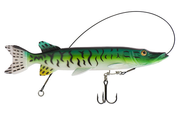 Виброхвост оснащенный KYODA LIVE PIKE, размер 190 мм вес 60 гр цвет 053