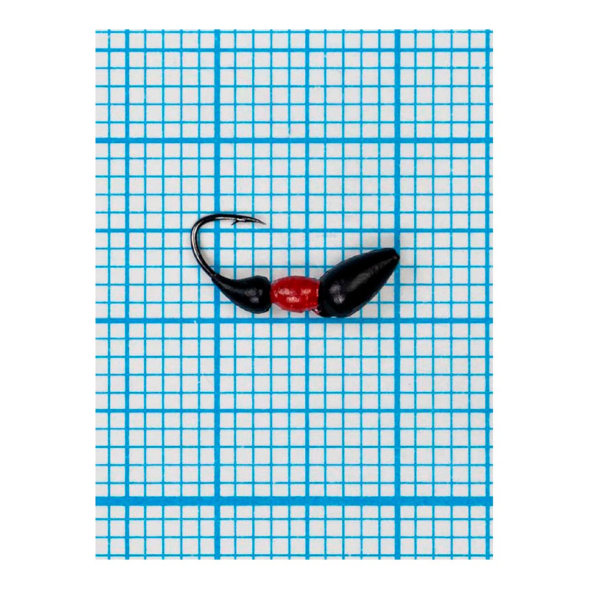 Мормышка ЛЕВША Муравей-жнец 0.5/4 черно-красн.