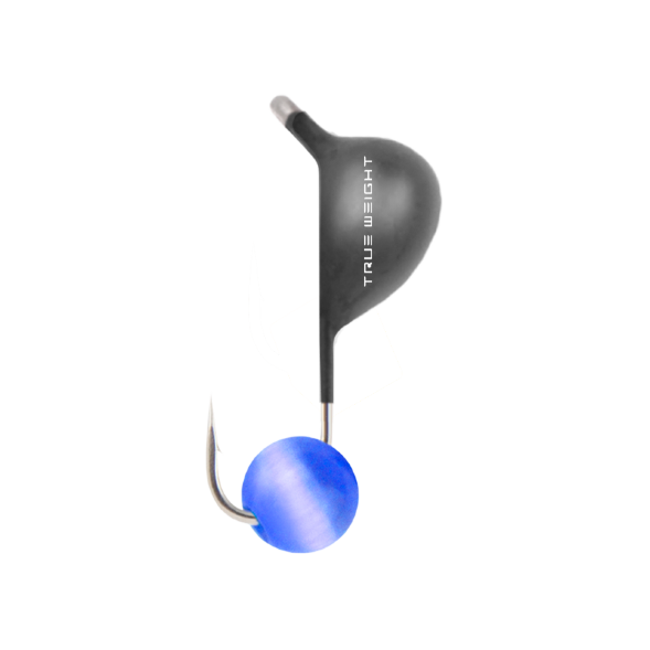 Мормышка вольфрамовая True Weight цена за 1 шт Капля d4 кош. глаз синий