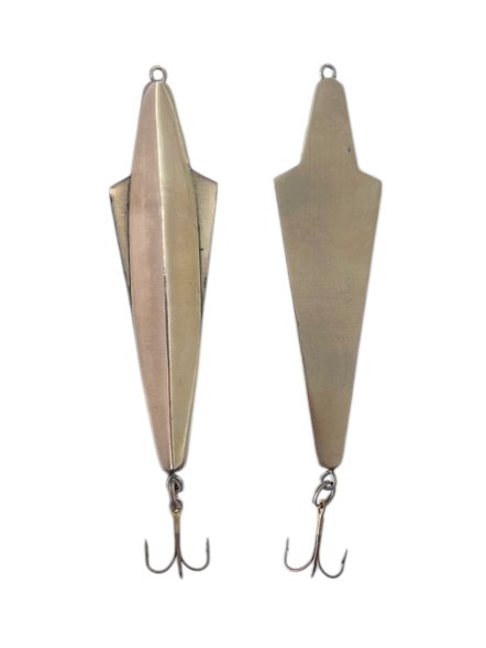 Блесна зимняя Бор Плюс двусторонняя 1 с подвес. тр. никель